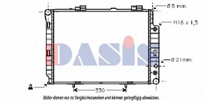 AKS DASIS 120054n -  Радиатор, охлаждение двигателя